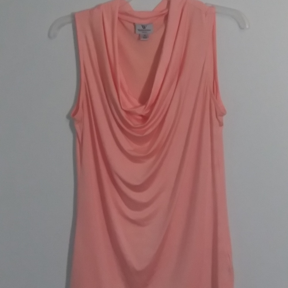 Peach sleeveless top